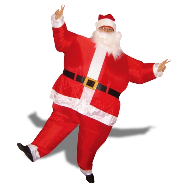 Costume gonflable de Père Noël pour Noël déguisement