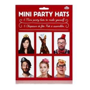 Coffret de 6 mini chapeaux marrants Photobooth drole