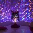 Veilleuse lampe LED projection de ciel étoilé multicolore