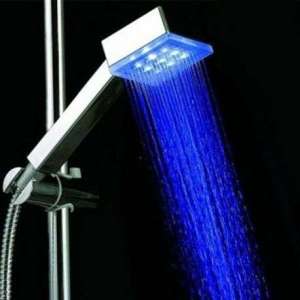 Pommeau de douche carrée avec LEDS intégrées lumineux