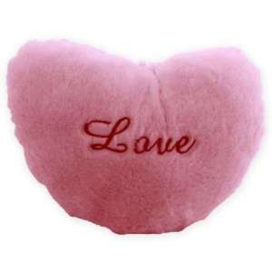 Coussin lumineux à LEDs forme coeur oreiller