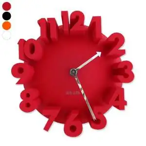 Horloge grands chiffres relief 3D