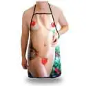 Tablier humoristique femme nue avec fruits hilarant drole marrant