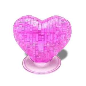 Puzzle effet crystal cœur 3D