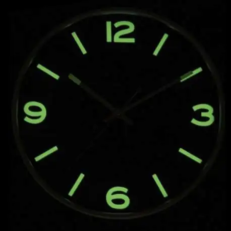 Horloge murale phosphorescente