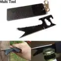 Carte multi outil 7 Fonctions en acier inoxydable survie