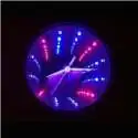 Horloge tunnel à LED lumineux LED rouge et bleu