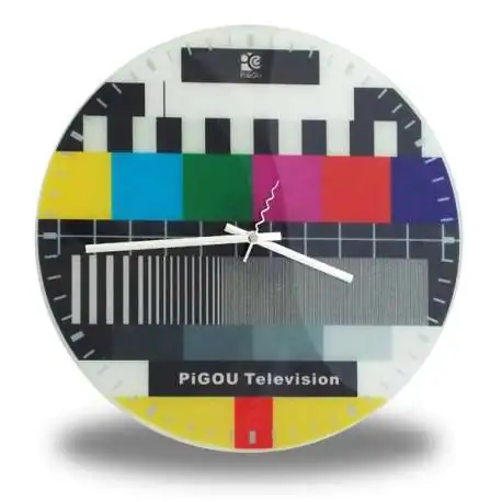 Horloge murale mire télévision