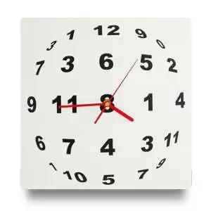 Horloge illusion optique en sphère de chiffre