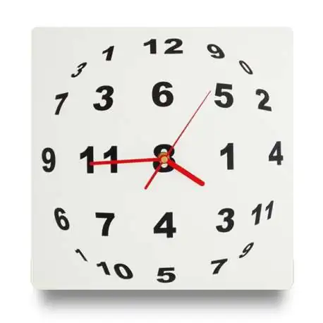 Horloge illusion optique en sphère de chiffre