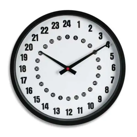 Horloge murale 24 heures