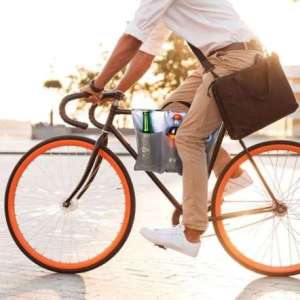 Sacoche réfrigérante pour Vélo avec attache et anse porte bouteille