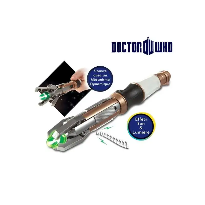 Réplique tournevis Sonique Sonore et Lumineux du Dr Who - Totalcadeau