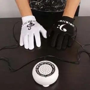 Paire de gants musique piano électronique haut-parleur