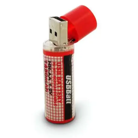 Pile AA économique, rechargeable par voie d'USB