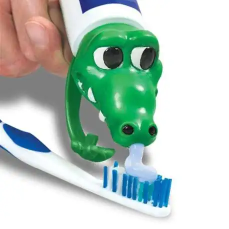 Bouchon de distribution de dentifrice tête de crocodile