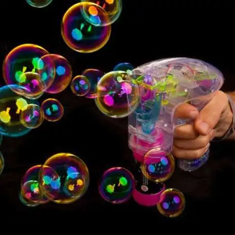 Pistolet à bulles lumineuses et colorées - Totalcadeau