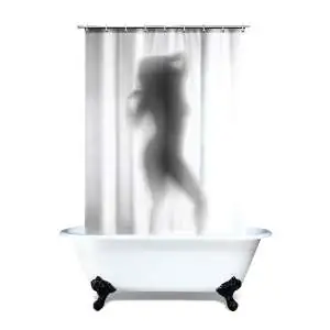 Rideau de douche femme sexy silhouette coquin