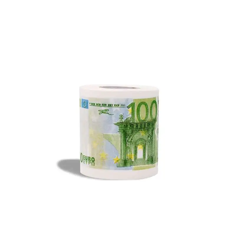 Papier WC toilette PQ imprimé 100 dollars - Totalcadeau