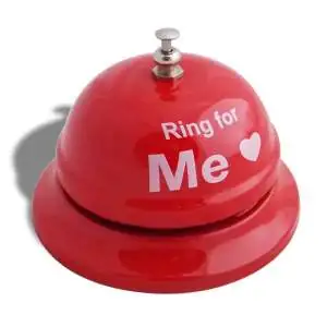 Clochette sonnette rouge Ring for Me