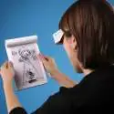 Carnet de dessin à effet en 3 Dimensions et 1 lunettes 3D bleu rouge