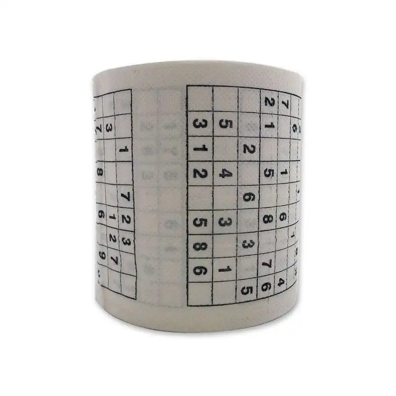 Rouleau de Papier Toilette Sudoku,Papier Toilette drôle