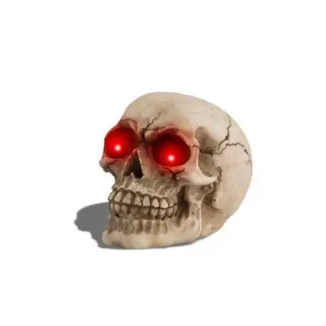Crâne tête de mort aux yeux qui brillent LED lumineux