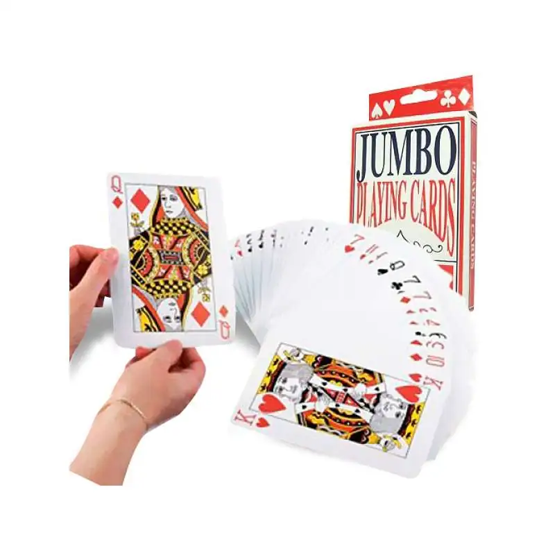 Carte à jouer poker size XXL cartes géantes - Totalcadeau