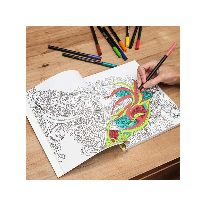 Livre de coloriage Anti stress, format Poche 10, 5 x14, 5 cm 20