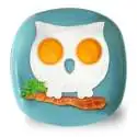 Moule hibou oeuf sur plat chouette