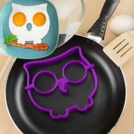 Moule en forme de hibou pour oeuf sur plat 