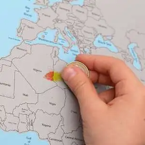Mappemonde à gratter enfant plus de 8 ans Map Monde carte