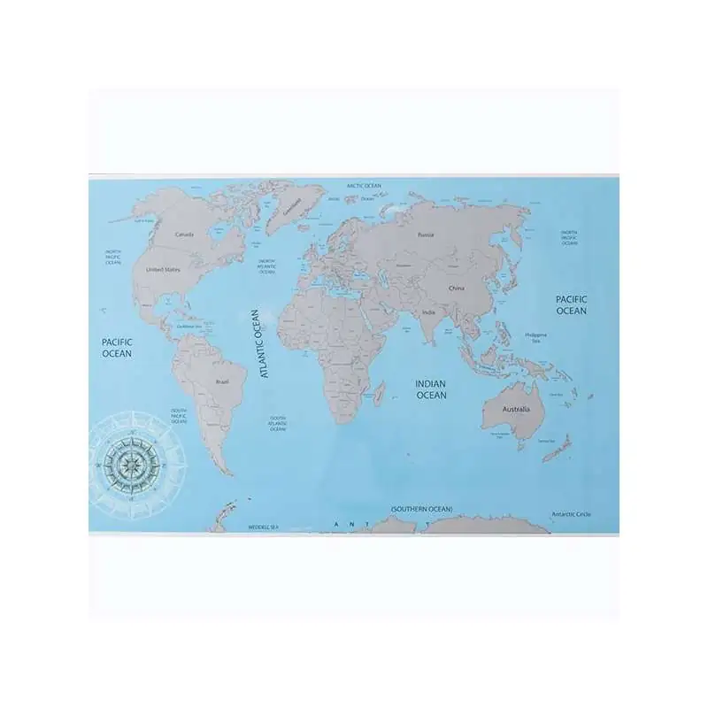 Mappemonde à gratter enfant plus de 8 ans Map Monde carte - Totalcadeau