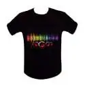 T-shirt sono lumineuse LED equalizer lumineux enceinte