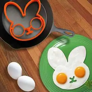 Moule pour œuf sur plat en forme de lapin