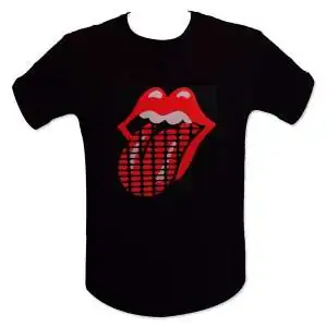 T-shirt rolling stones equalizer lumineux éclairé