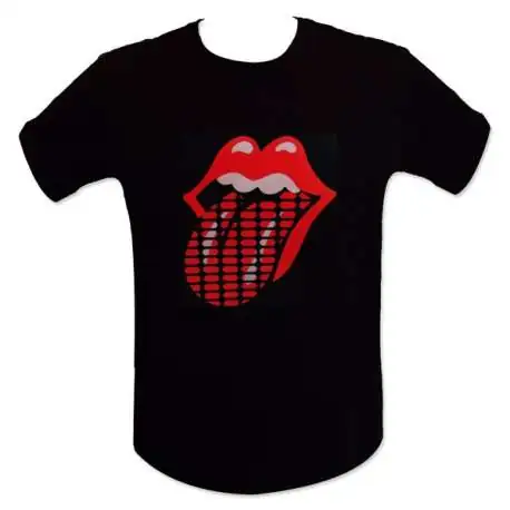 T-shirt rolling stones equalizer lumineux éclairé