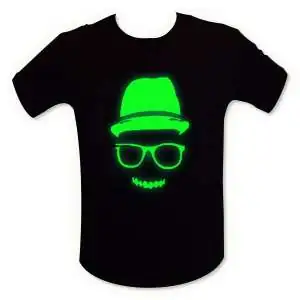 T-shirt visage cool fluorescent