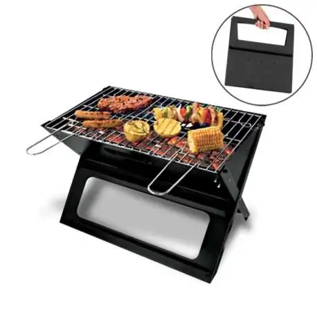 Barbecue de voyage pliant slim transportable portable et ses grilles