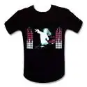 T-shirt Dj rose equalizer éclairé interactif