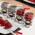 Set de 4 mini-fondues pour chocolat en céramique