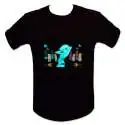 T-shirt equalizer éclairage LED dj blonde lumineux