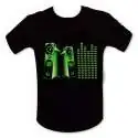 T-shirt enceinte mur de son LED equalizer lumineux