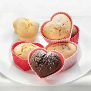 Moule coeur en silicone 6 muffins 6 mini cake