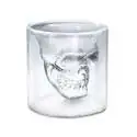 Verre cylindrique double paroi tête de mort