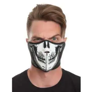 Masque forme de visage de squelette