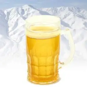 Mug rafraichissant pour bière 400 ml verre double paroi réfrigérant