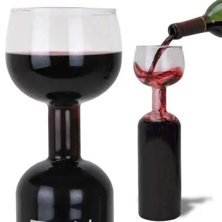 Verre à vin XXL en forme de bouteille 750mL