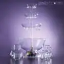 Fontaine à cocktail à Led lumineuse et 6 tasses assorties