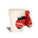 Mug scooter rouge 3D tasse vespa